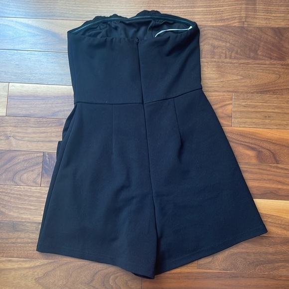 Lulus Strapless Skort Romper - Picture 3 of 4